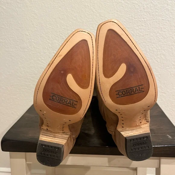 Tan Western Knee-High Boots - Picture 5 of 7